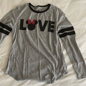 Disney Minnie Mouse LOVE long sleeve shirt